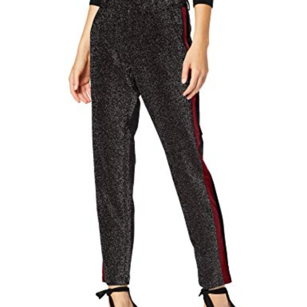 Scotch & Soda Tapered Lurex Pants with Side Panel